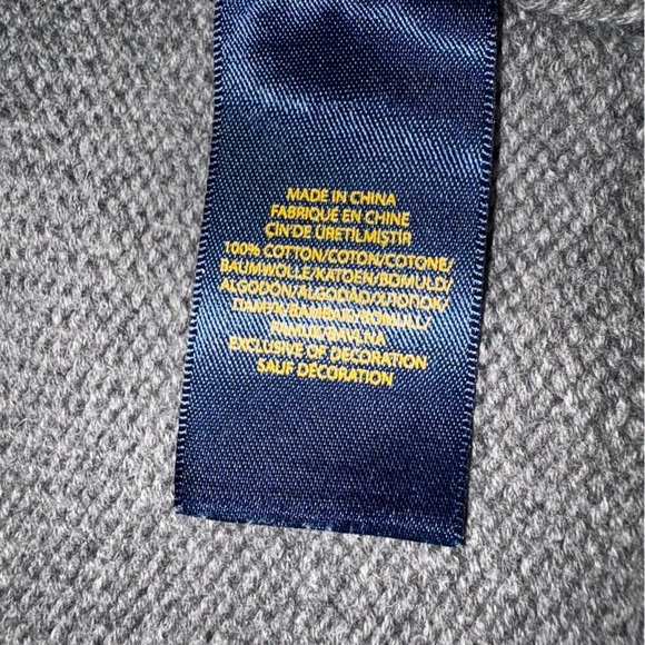 Polo Ralph Lauren full zip cardigan sweater Big pony boy's sz M 10-12 EUC LN - Picture 9 of 11